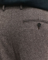 Pantalon de costume relaxed fit en laine moulinée