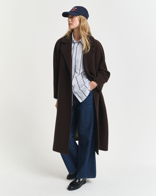 Relaxed Fit Classic hemd van poplin met strepen