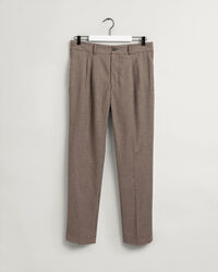 Pantalon de costume plissé à carreaux