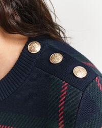 Robe ras du cou à carreaux