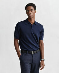 Polotrui met korte mouwen van extra fijne merinoswol