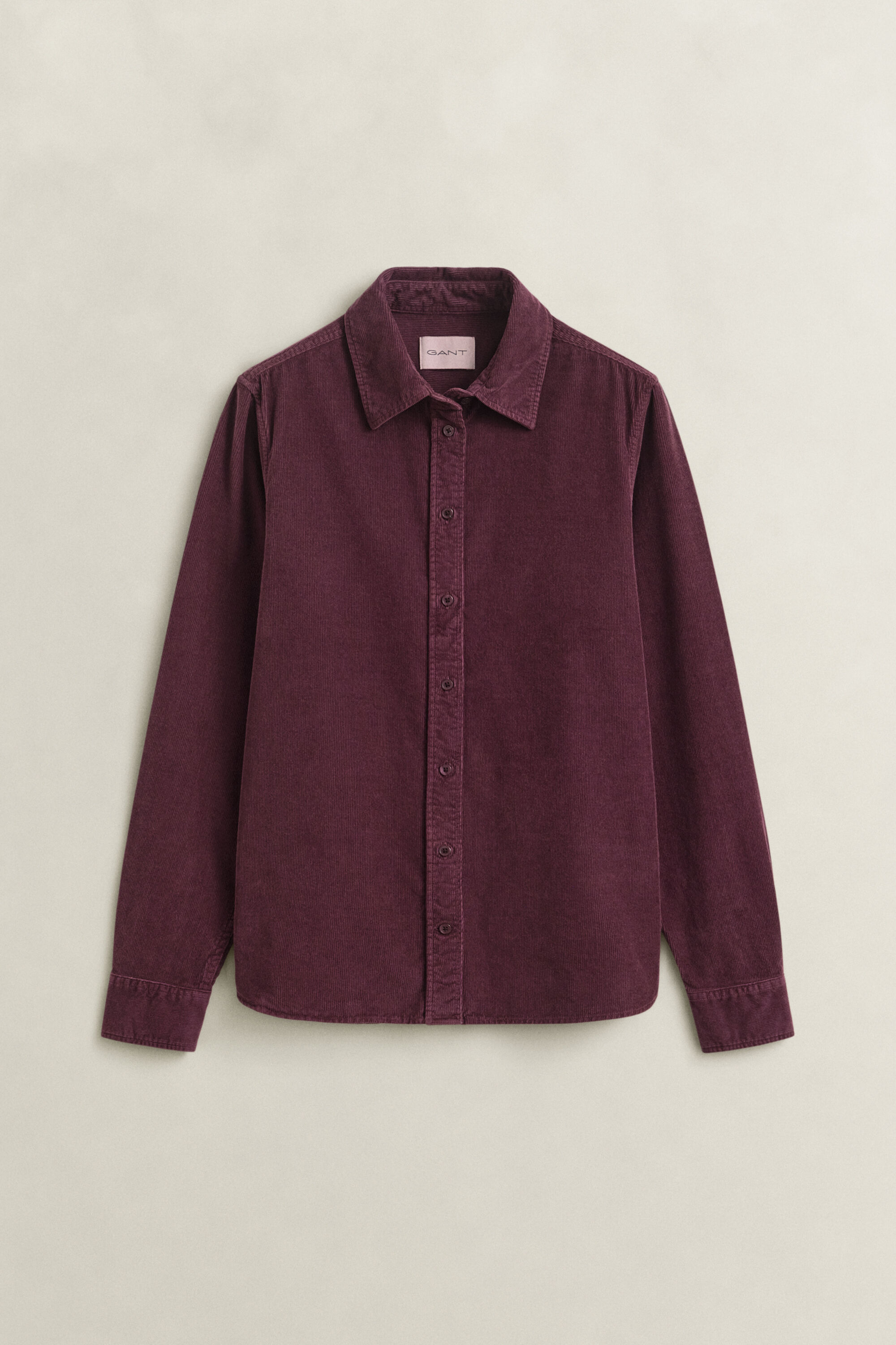 Chemise regular en velours côtelé