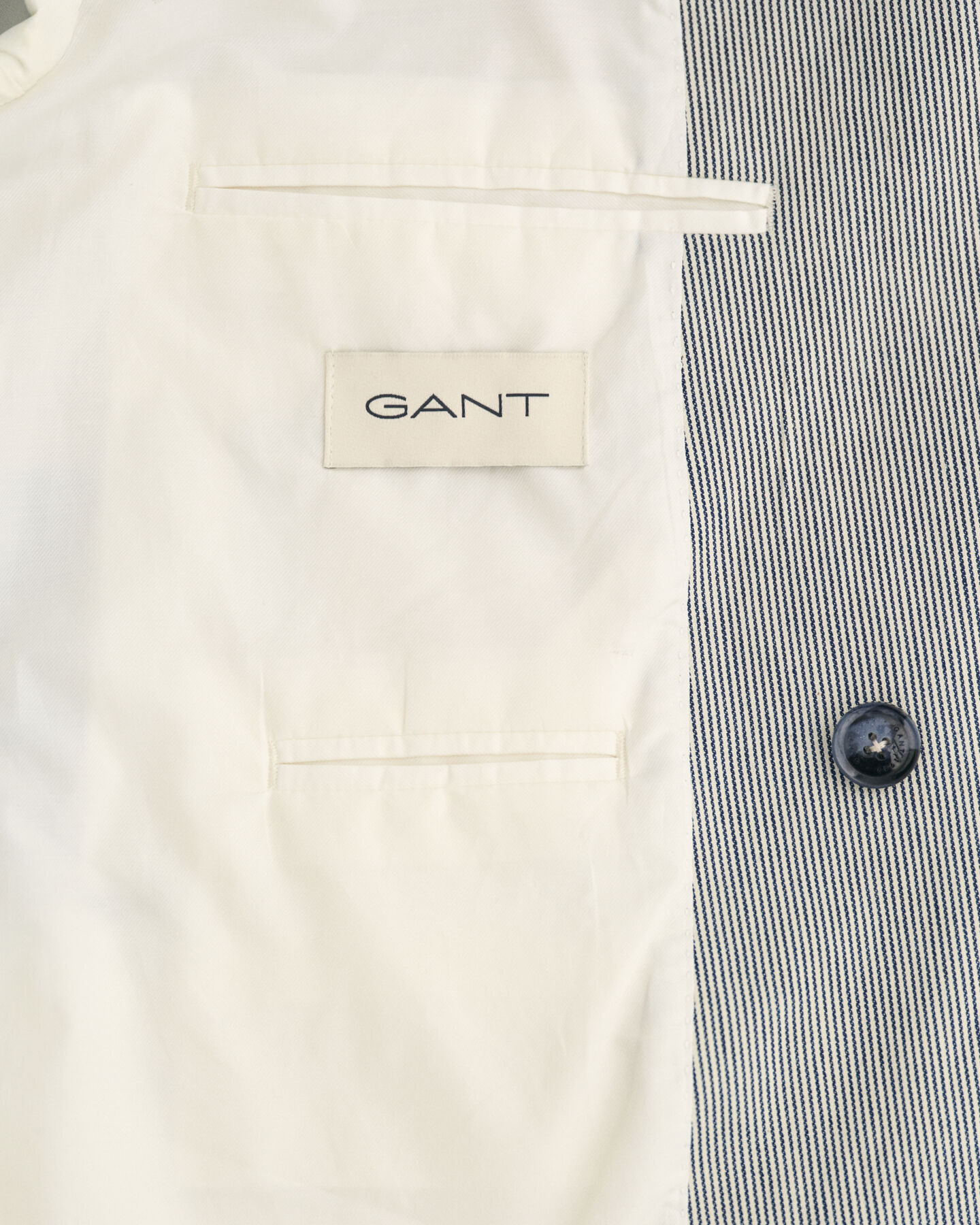 Oversized gestreepte double-breasted blazer