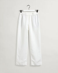 Broek zonder sluiting van linnen en viscose