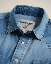 Chemise relaxed fit en denim Western Wrangler x GANT
