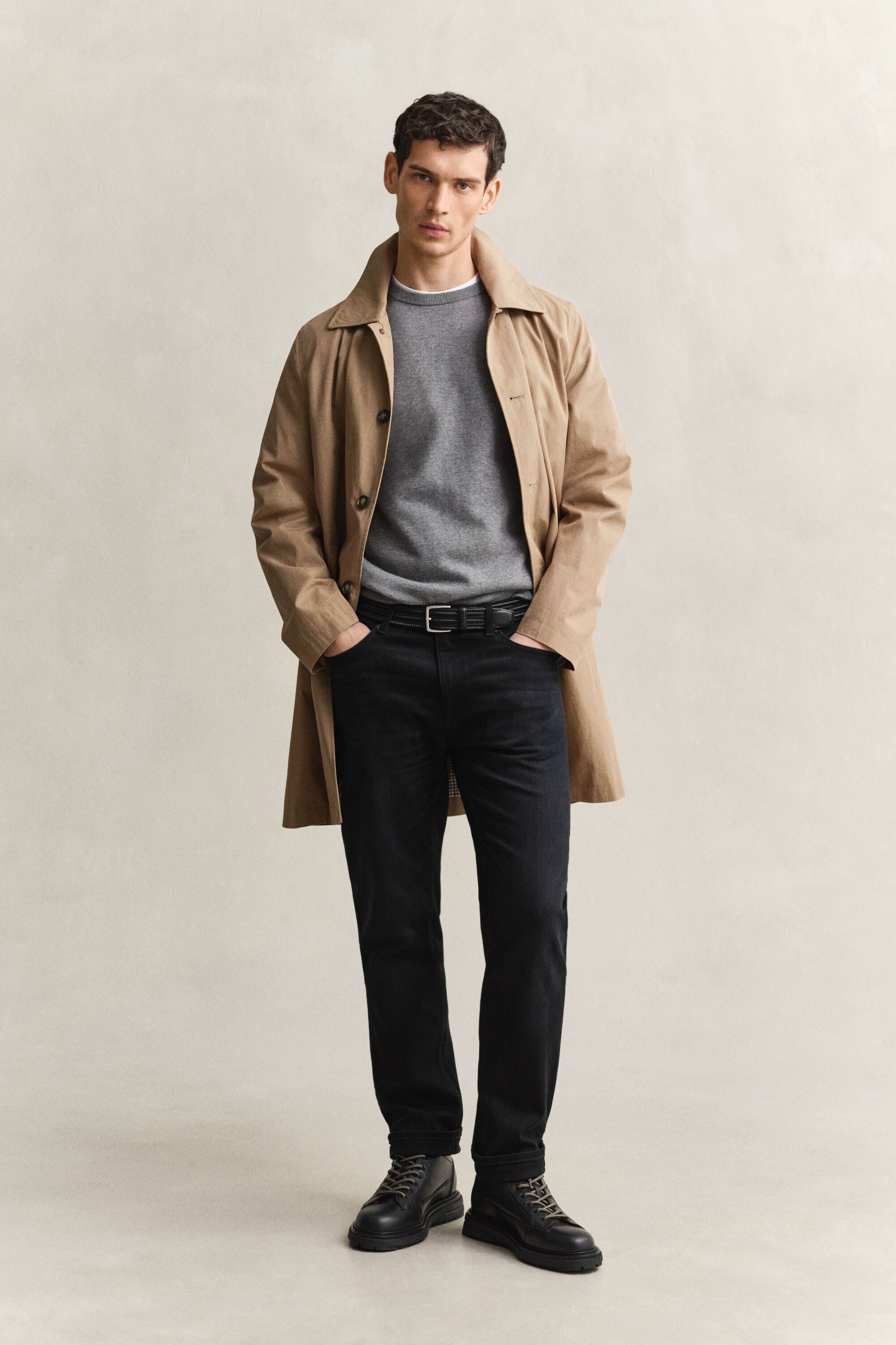 Pull col rond en coton