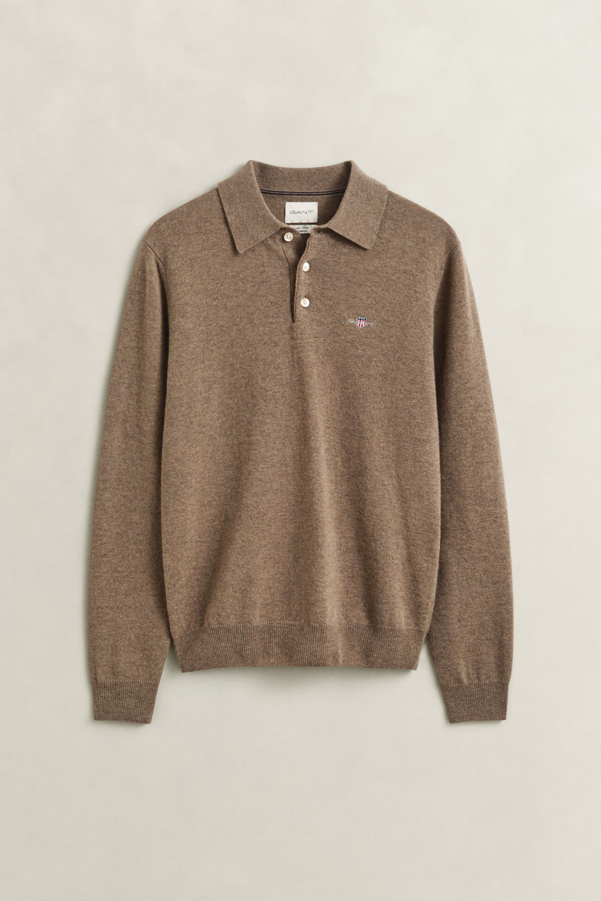 Pull polo en laine d'agneau ultrafine