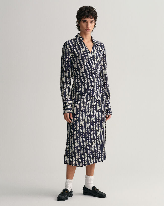 Chain Print wikkeljurk