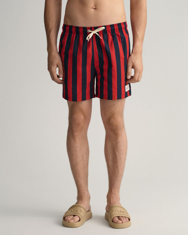 Classic Fit zwemshort met brede streep