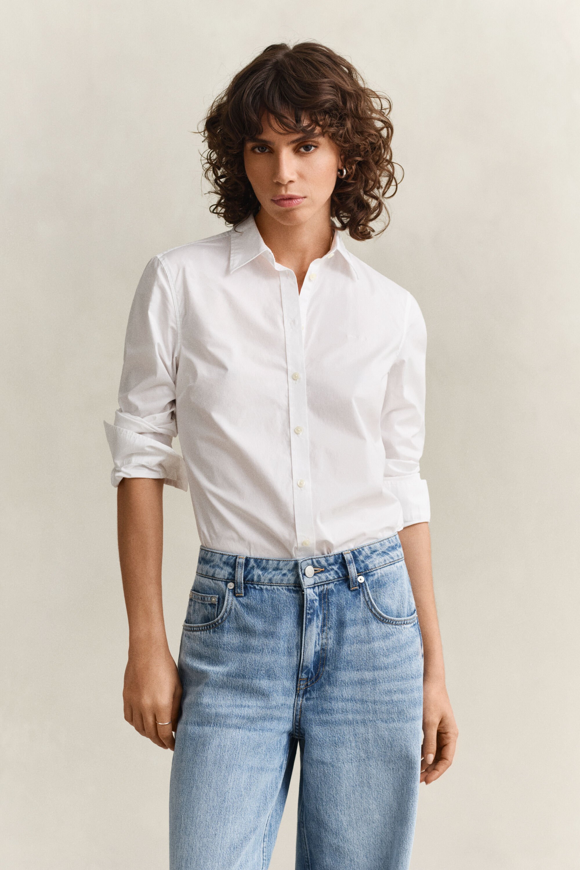 Slim Fit poplin overhemd