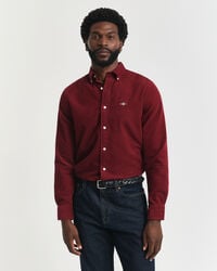 Regular Fit hemd van katoencorduroy
