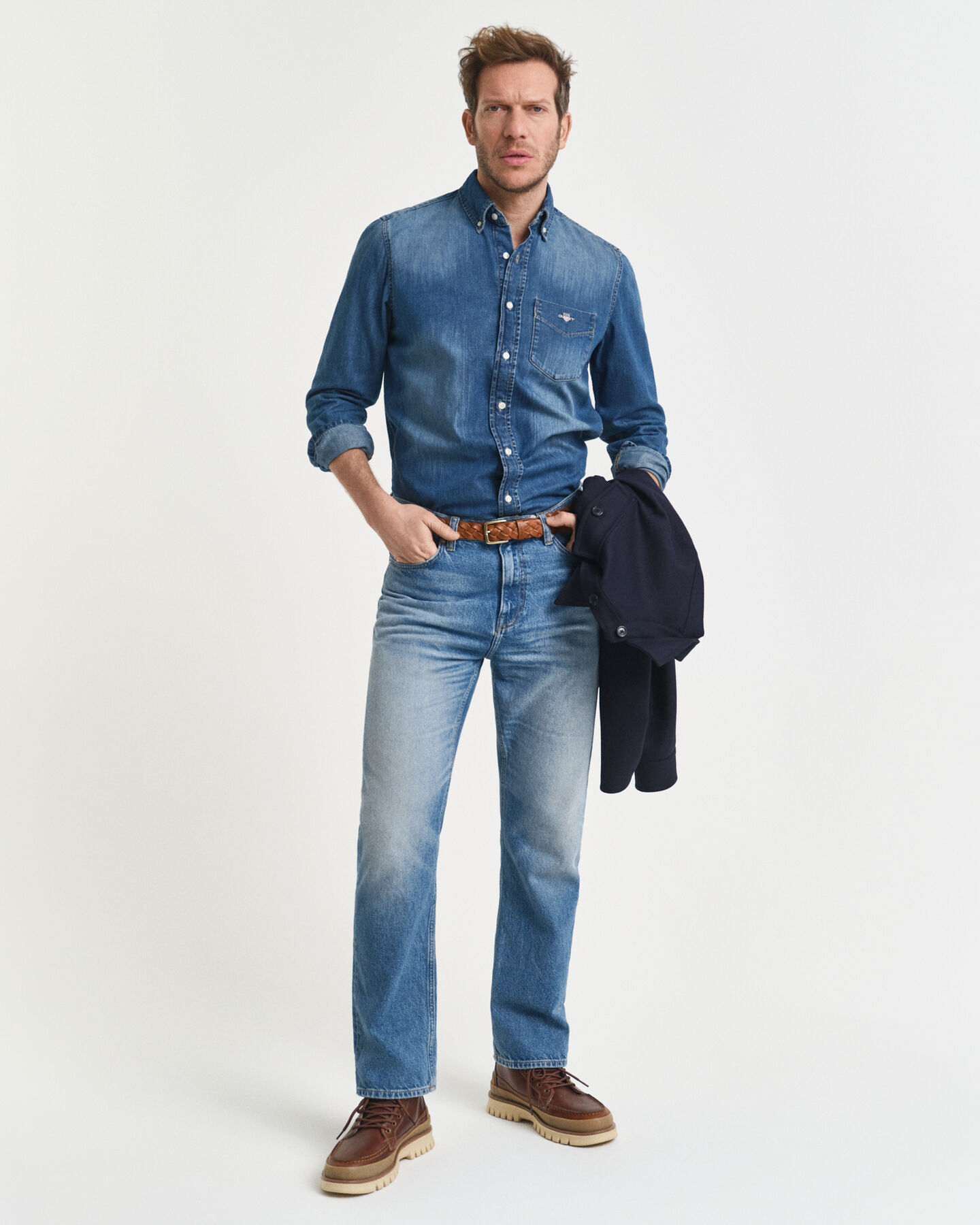 Chemise coupe regular en denim