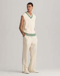 Broek met krijtstreep