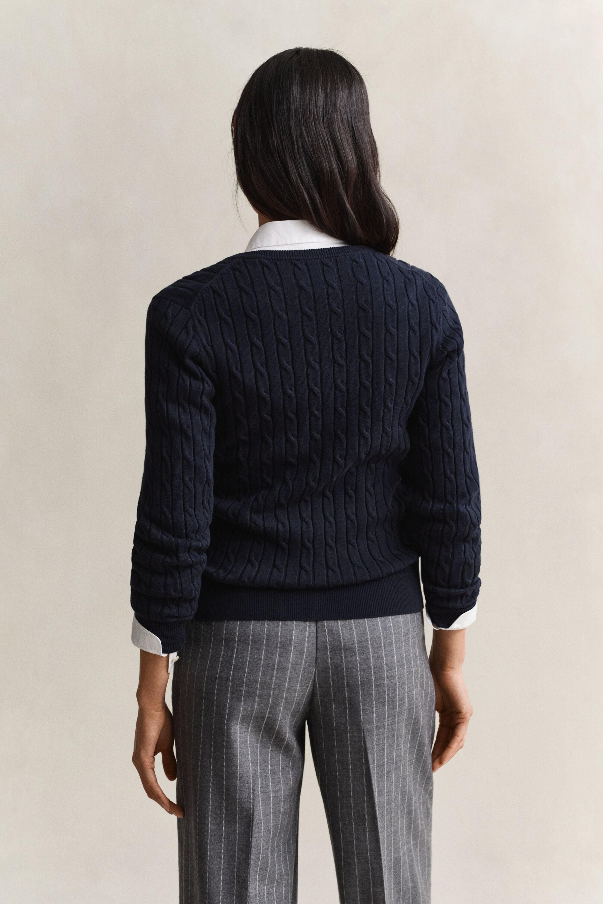 Cardigan en maille torsadée