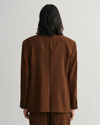 Veste blazer de costume ultra-ample en crêpe de laine