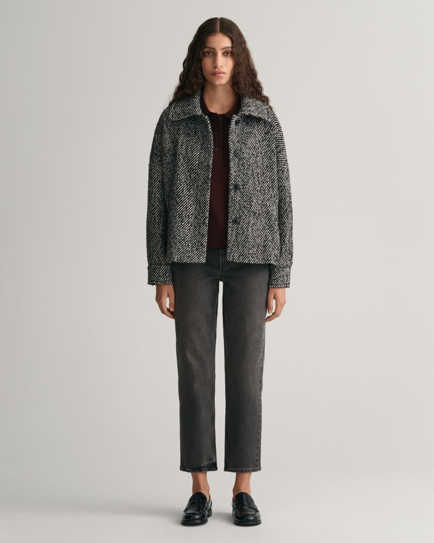 Jeans met iets kortere, rechte pijp