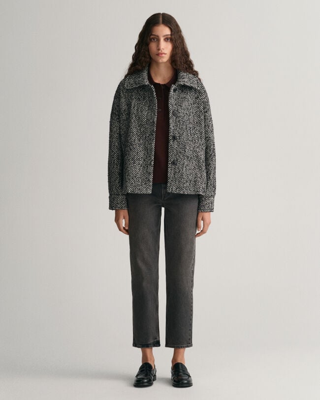 Jeans met iets kortere, rechte pijp