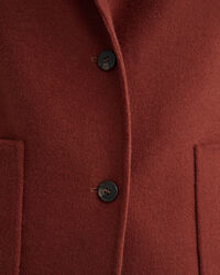 Met de hand gestikte rechte blazer