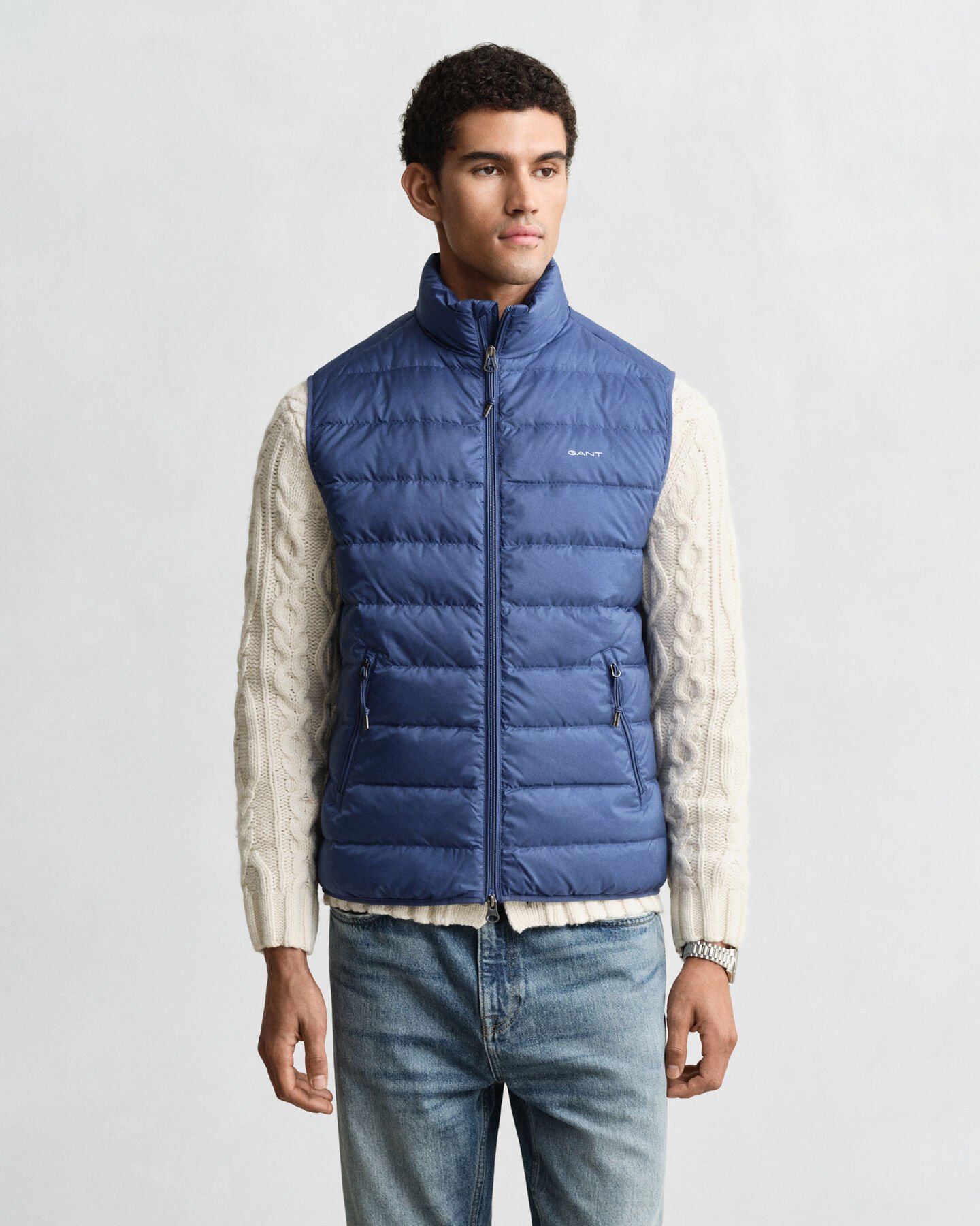 Doudoune sans manches légère en duvet