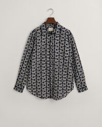 Relaxed Fit G Patterned blouse van katoen en zijde