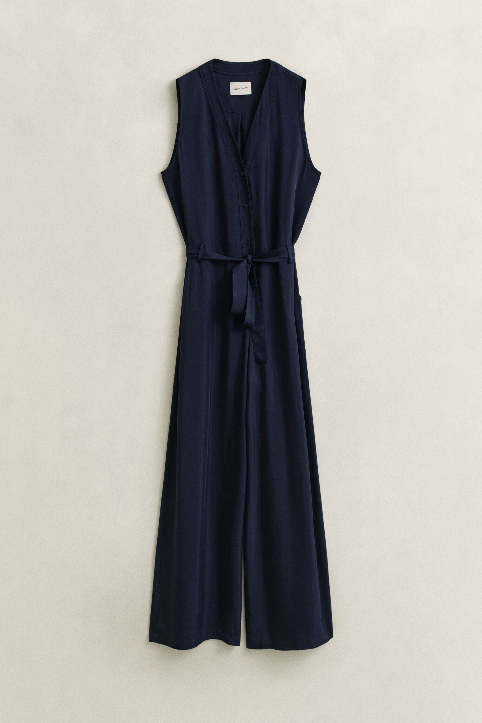 Combinaison en sergé avec ceinture