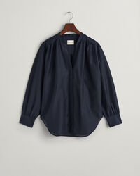 Blouse van katoen en zijde