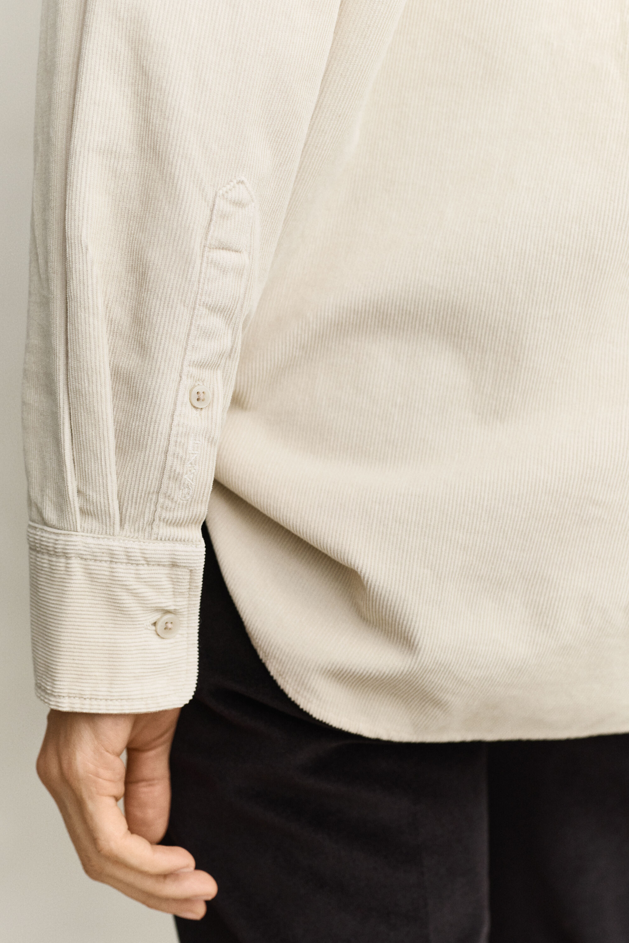 Relaxed corduroy hemd