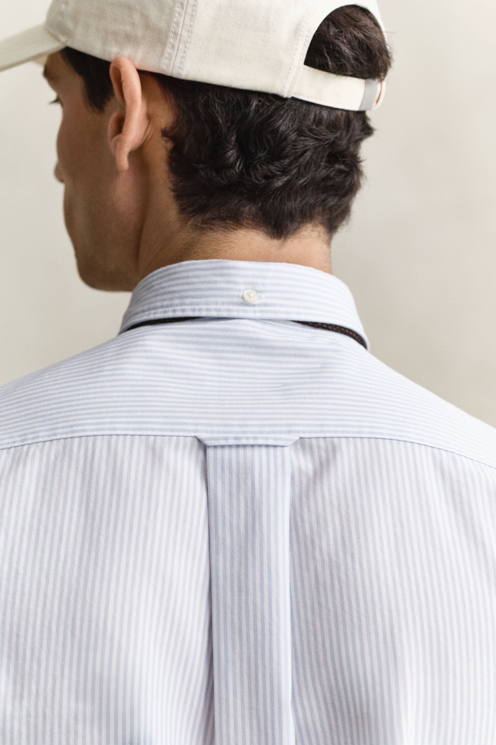 Classic Regular gestreept poplin hemd