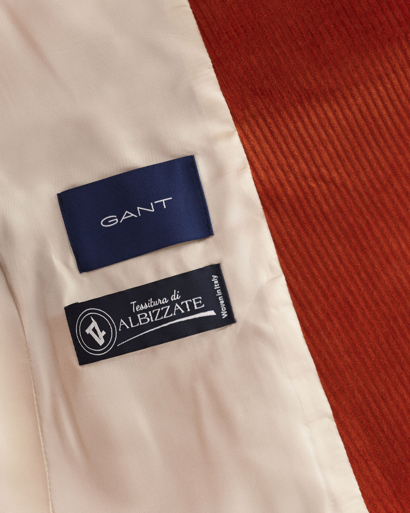 Veste blazer slim en velours côtelé