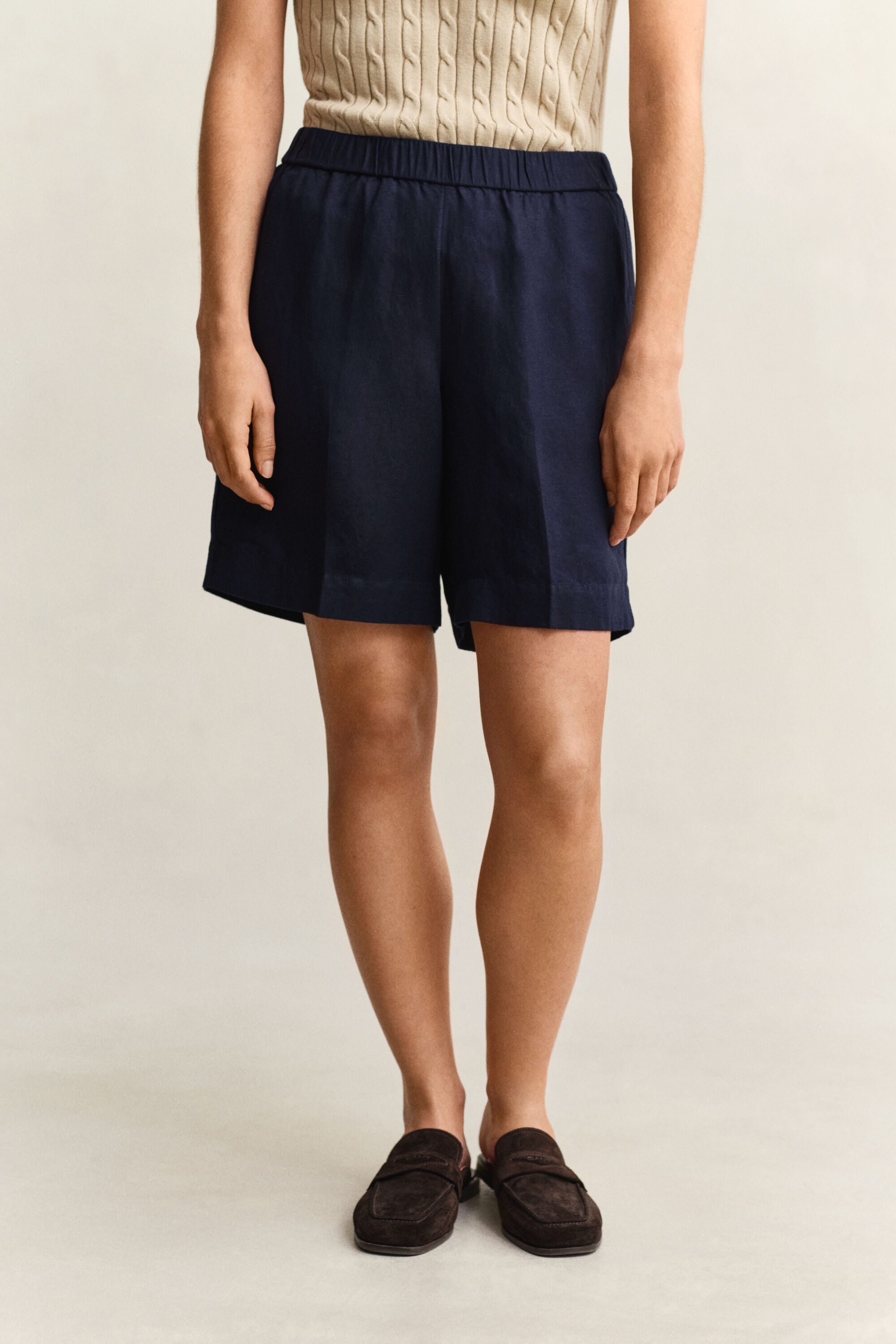 Short en lin mélangé