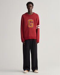 Volume chino met plooien