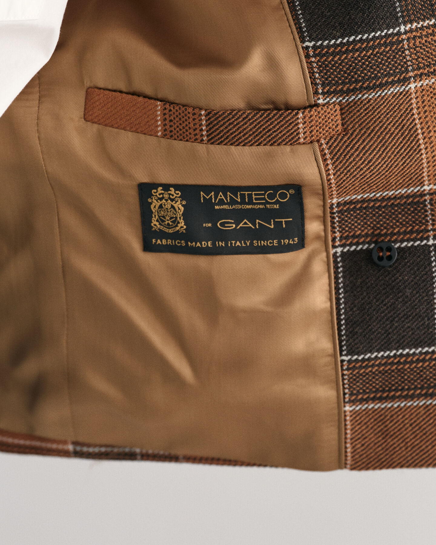 Cropped, geruit, wollen blazerjack