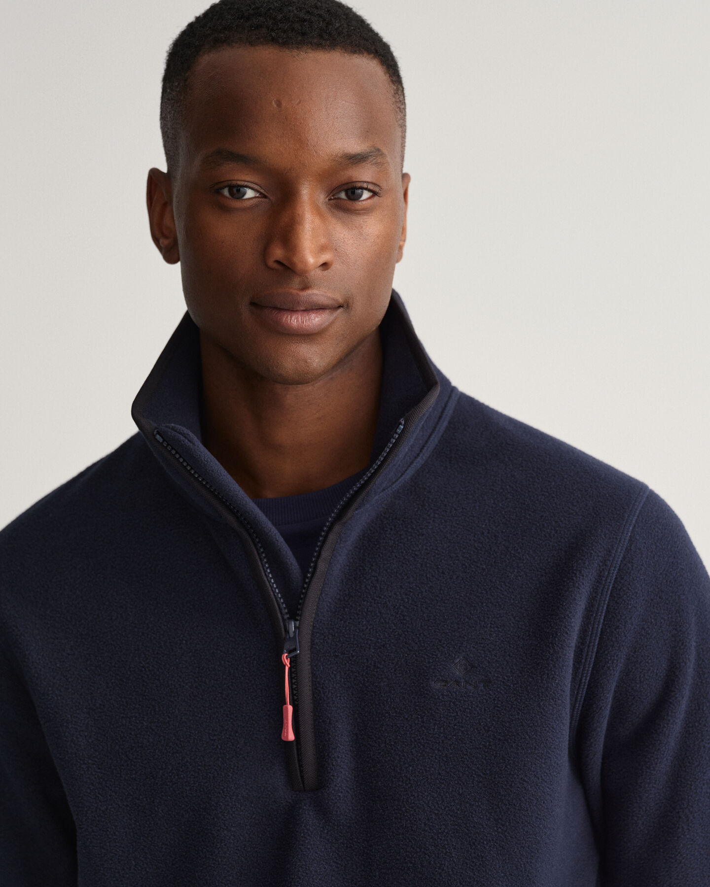 Pull à demi-zip en polaire légère