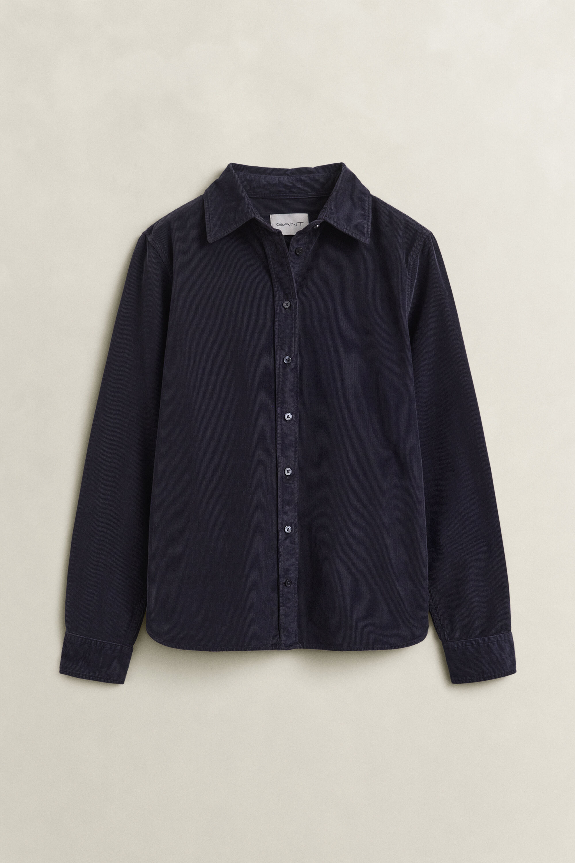 Chemise regular en velours côtelé