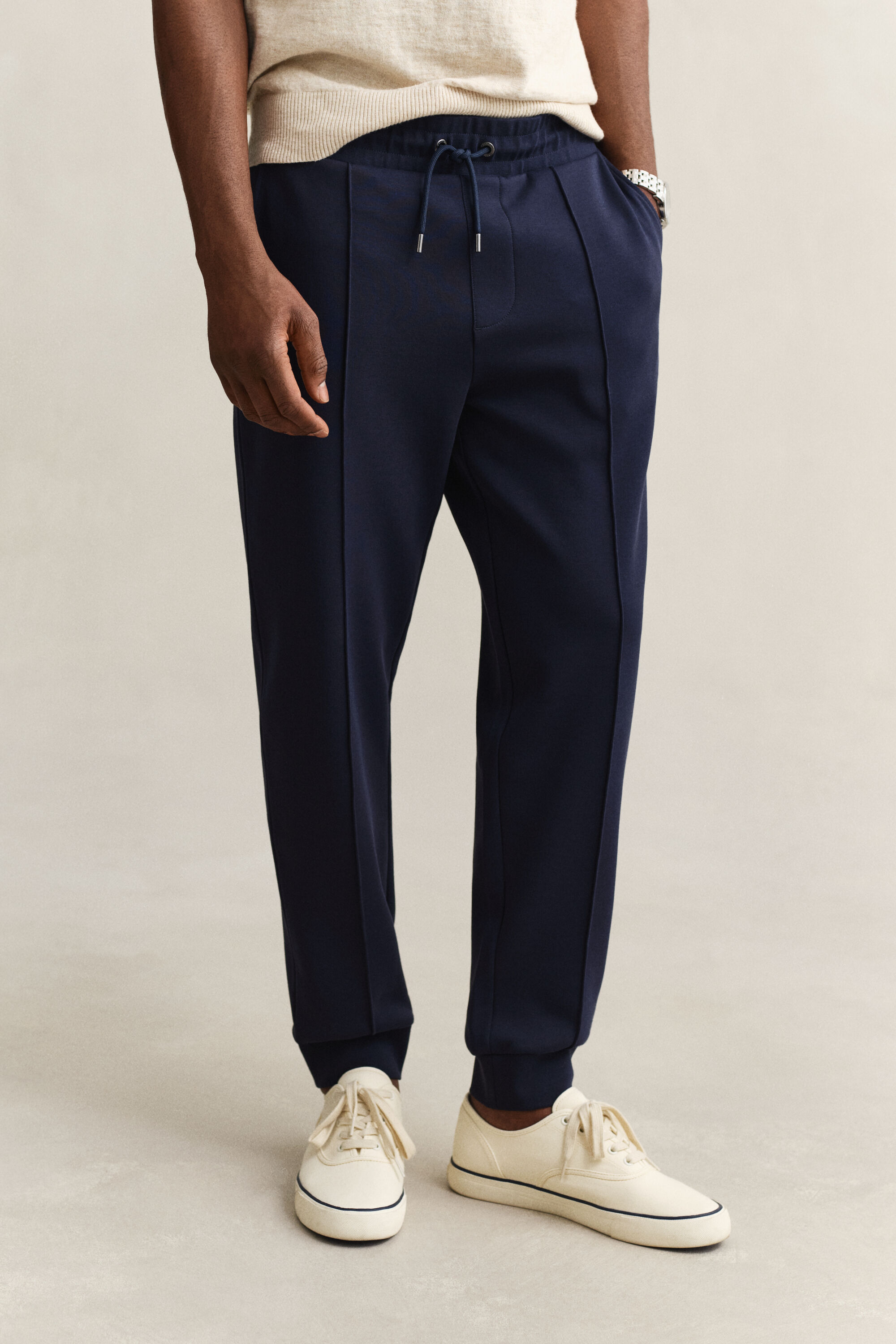 Pantalon de jogging à tissage interlock