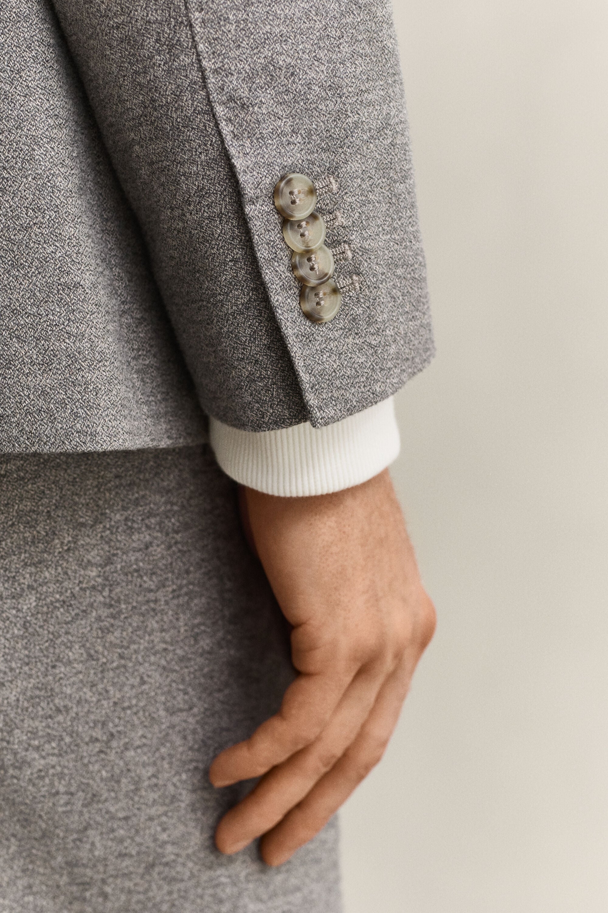 Flanellen blazer