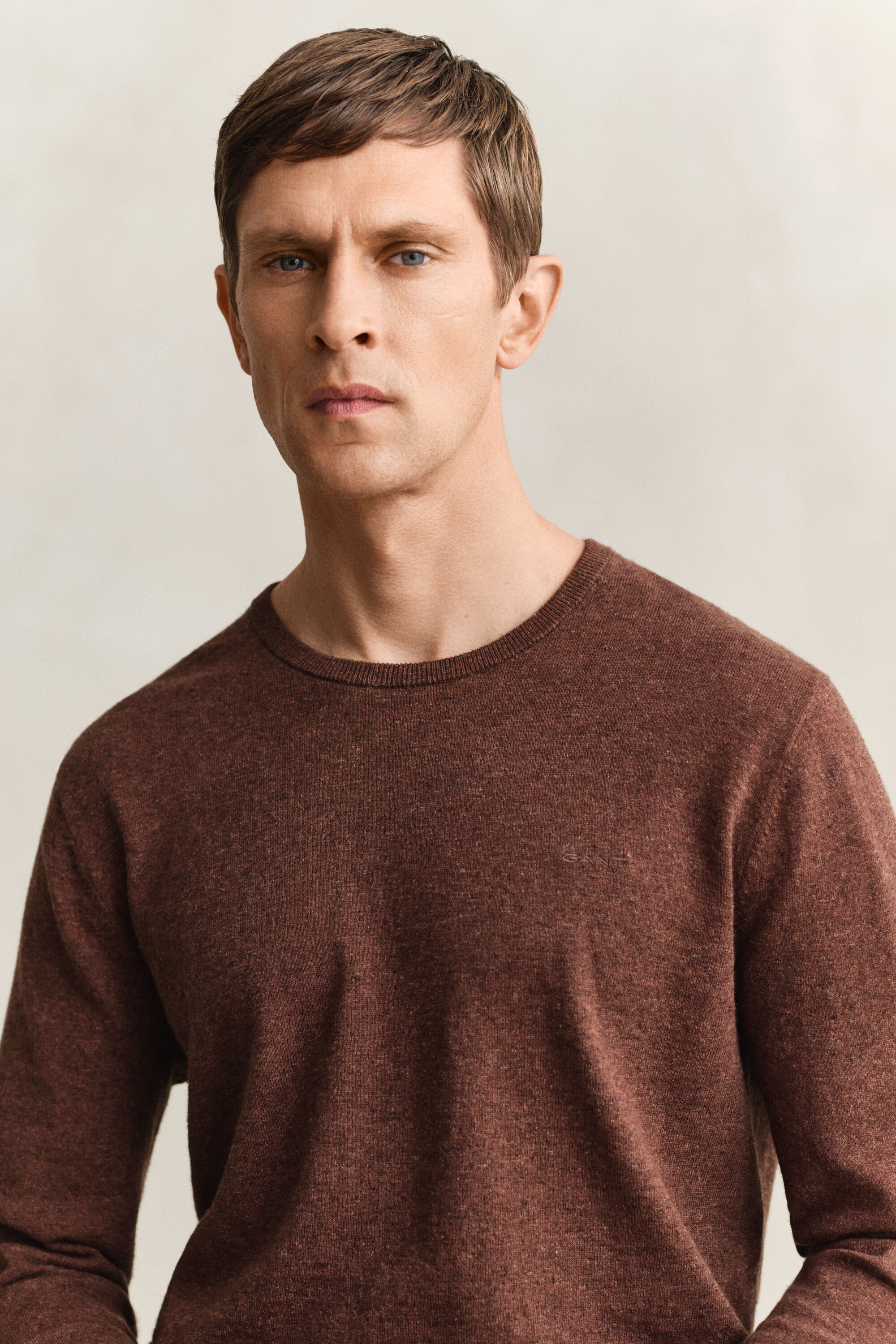 Trui van ruwe katoenmix