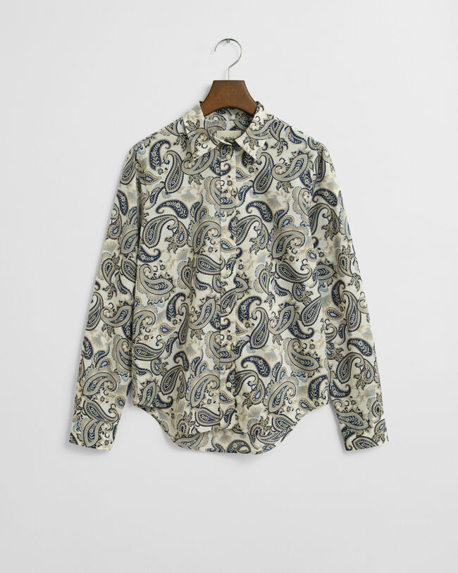 Paisley hemd van katoenen voile