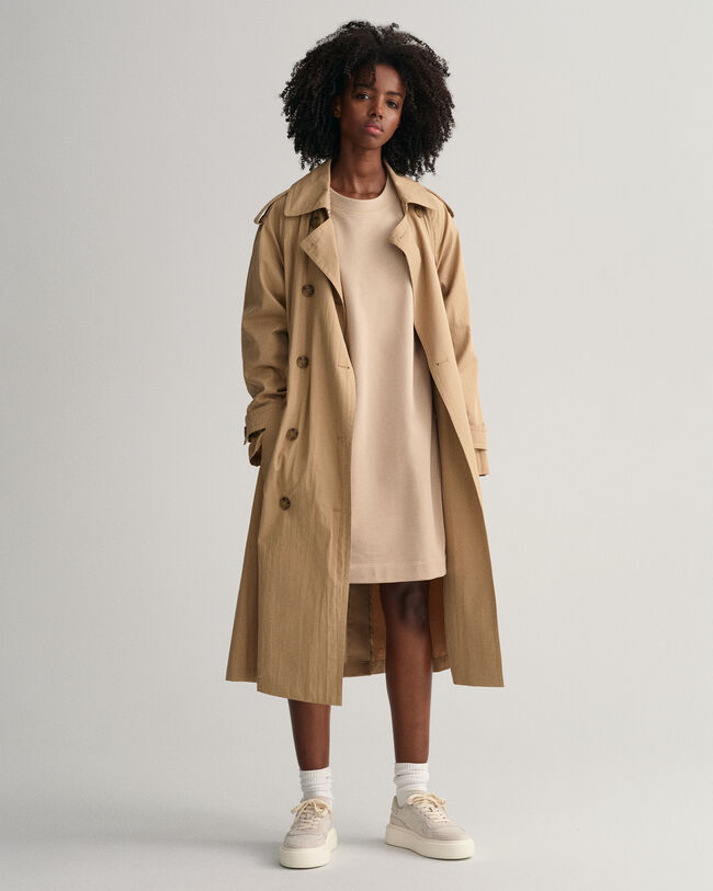 Logo Volume jurk met lange mouwen