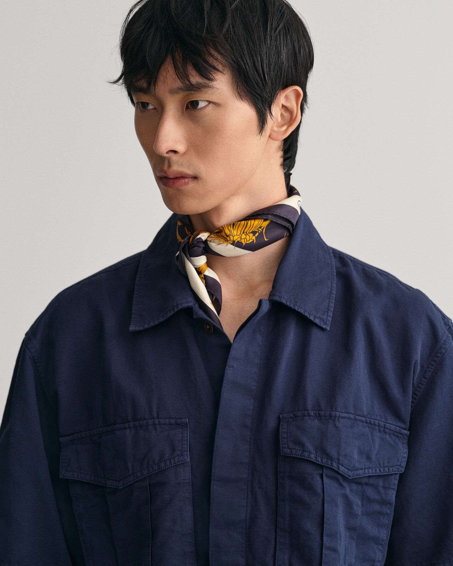 Relaxed Fit Utility overhemd met korte mouwen