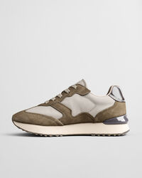 Bevinda sneakers van nyloncanvas en su&egrave;de