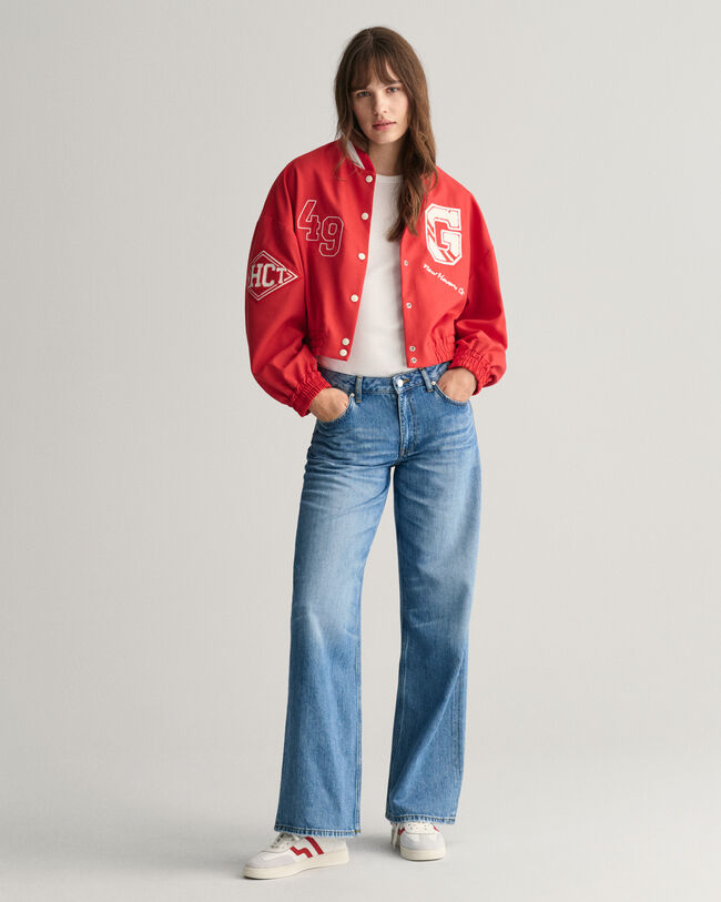 Cropped GANT Varsity Jacket
