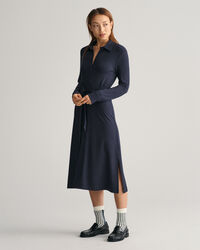 Robe-chemise slim fit en jersey