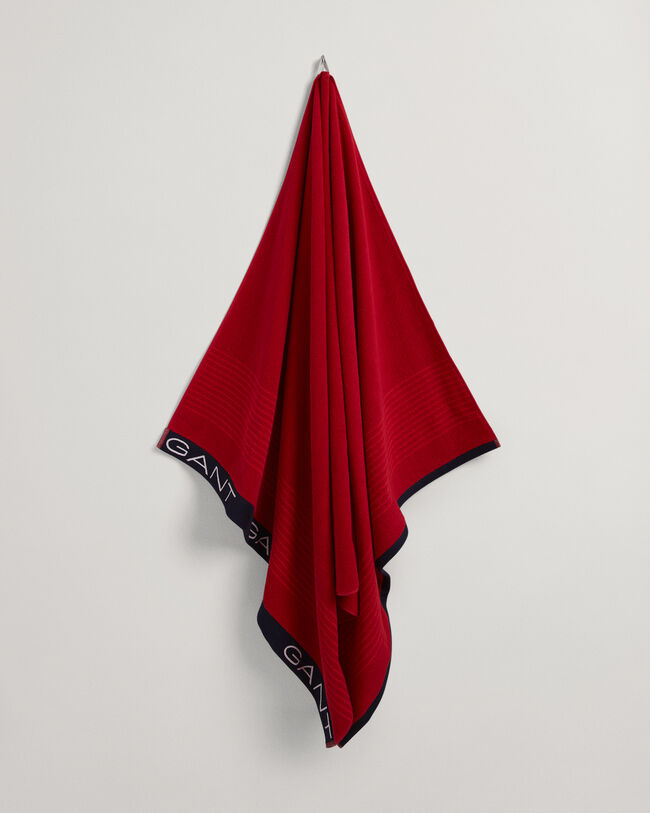 Strandlaken met ton sur ton streepje