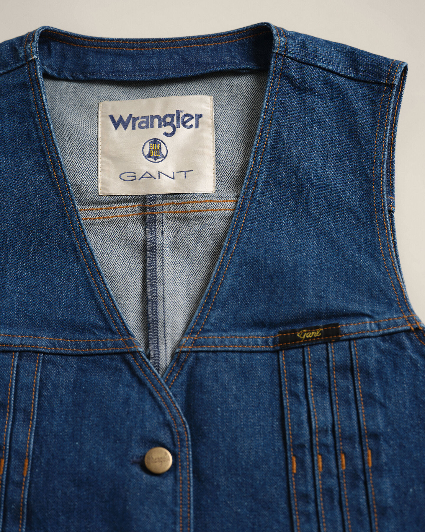 Wrangler x GANT denim bodywarmer