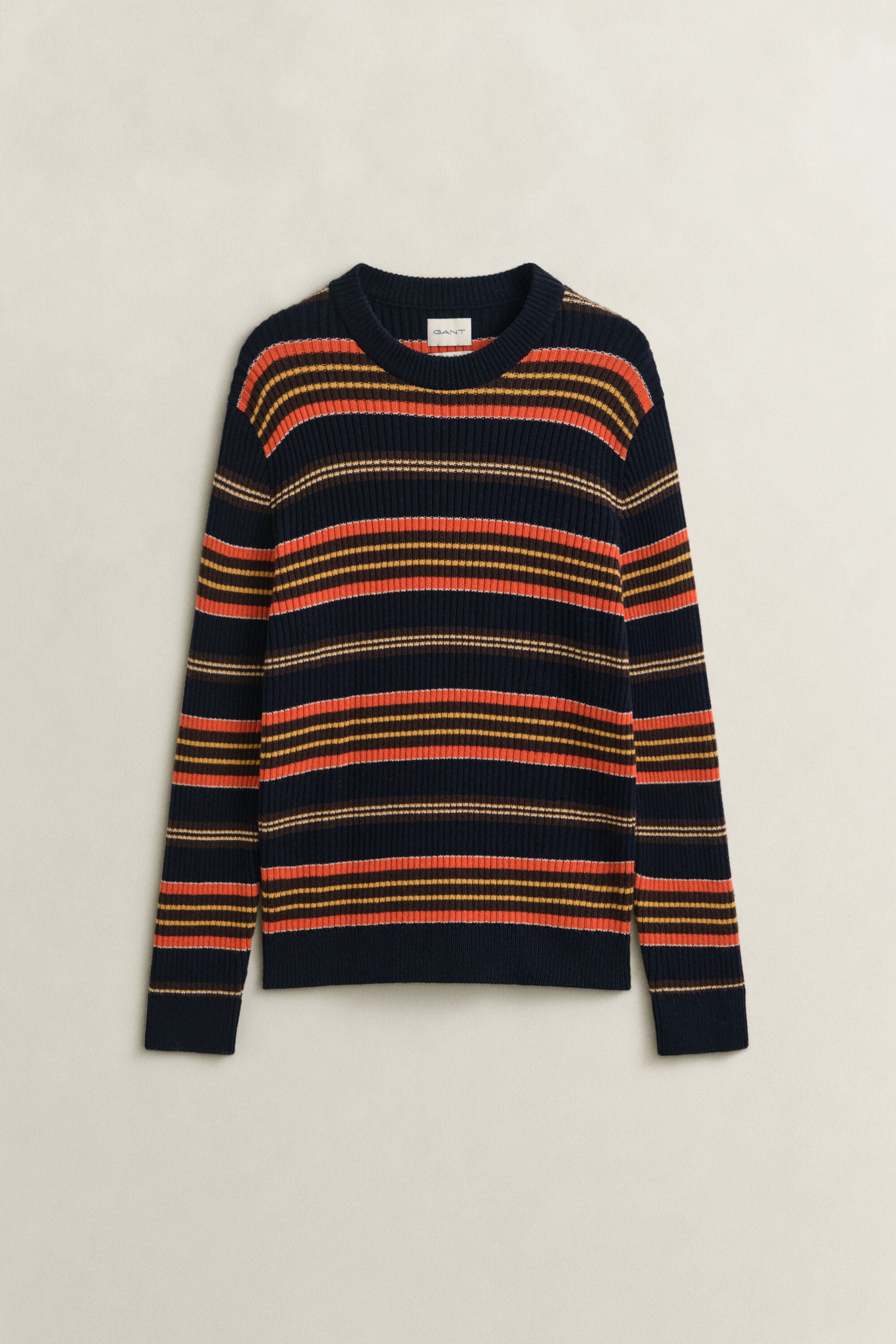 Pull côtelé à rayures