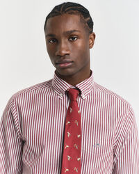 Chemise coupe regular en popeline à rayures classique