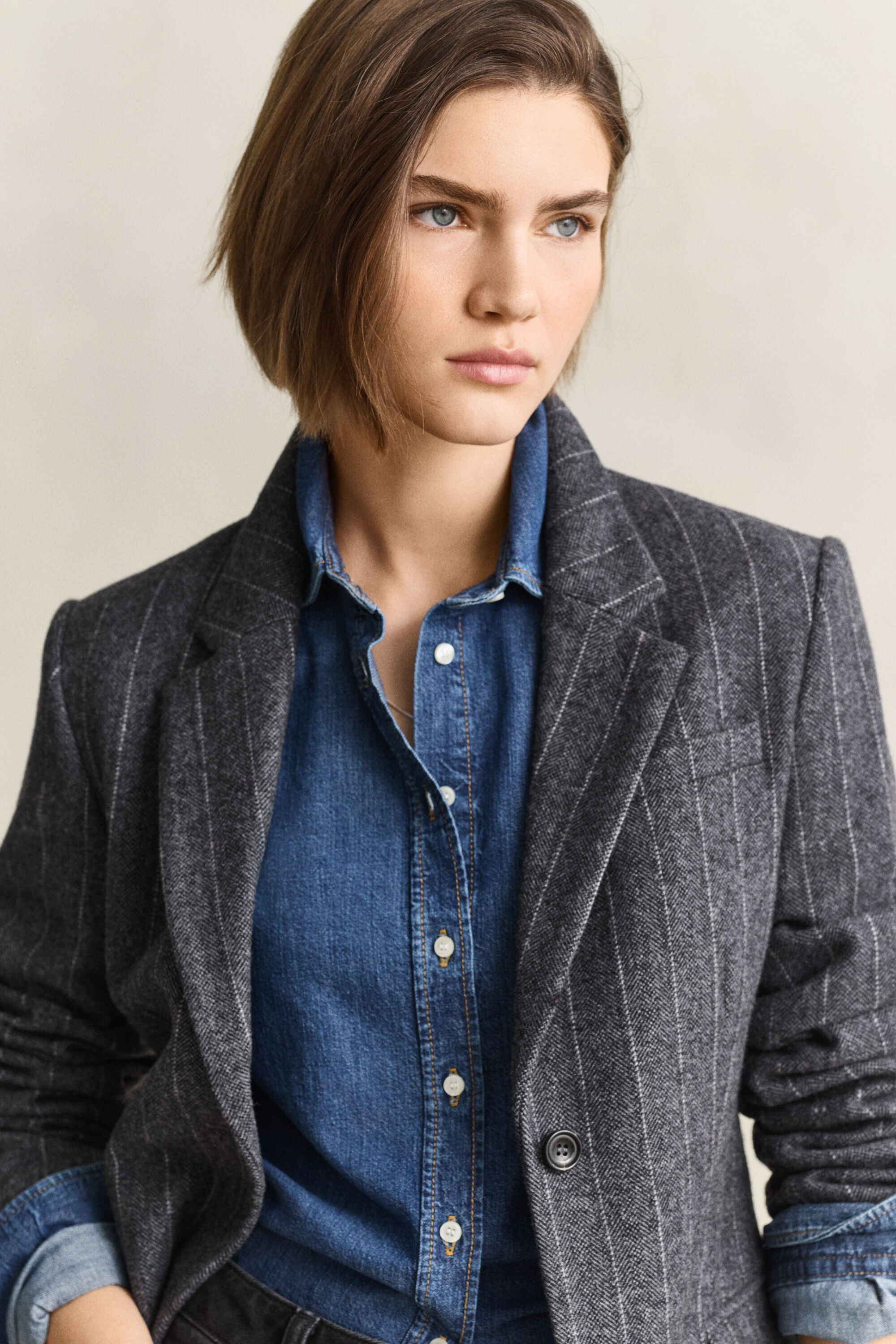 Veste blazer Hourglass à rayures tennis