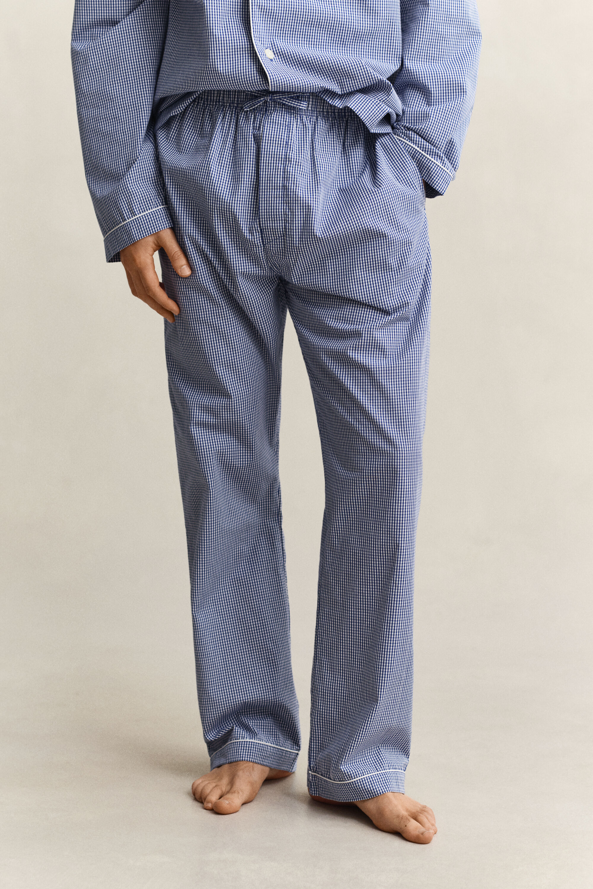 Pyjama en popeline à carreaux vichy