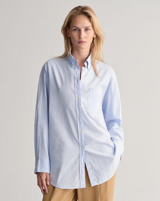 Oversized Fit Luxury Oxford-hemd